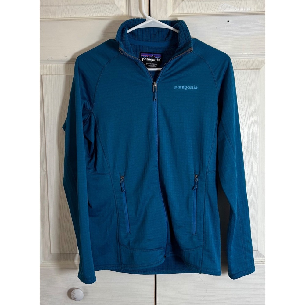 Patagonia R1 Regulator Jacket Womens Small Blue Full Zip Waffle Fleece
